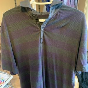 Lululemon purple and grey button up shirt XL